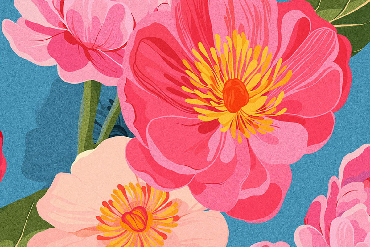 Lush Bold Botanical Floral Pattern, a Pattern Graphic by likorbut (Photo 11 of 13)