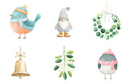 Minimal christmas clipart, an Illustration by CreationArt (Thumbnail 2 of 5)