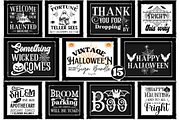 Farmhouse Halloween Sign SVG Bundle, an Object Graphic by Design's Dark (Thumbnail 3 of 9)