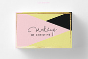 Modern Make Up Business Card, a Business Card Template by iloladesign (Thumbnail 1 of 2)