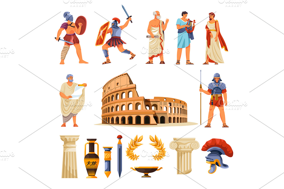 Ancient rome empire. Roman, an Object Illustration by Stock-Smart-Start