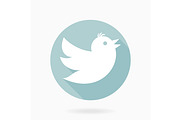 Modern Vector Icon With Flying Bird, an Outline Icon by FineArtStudio (Thumbnail 1 of 3)