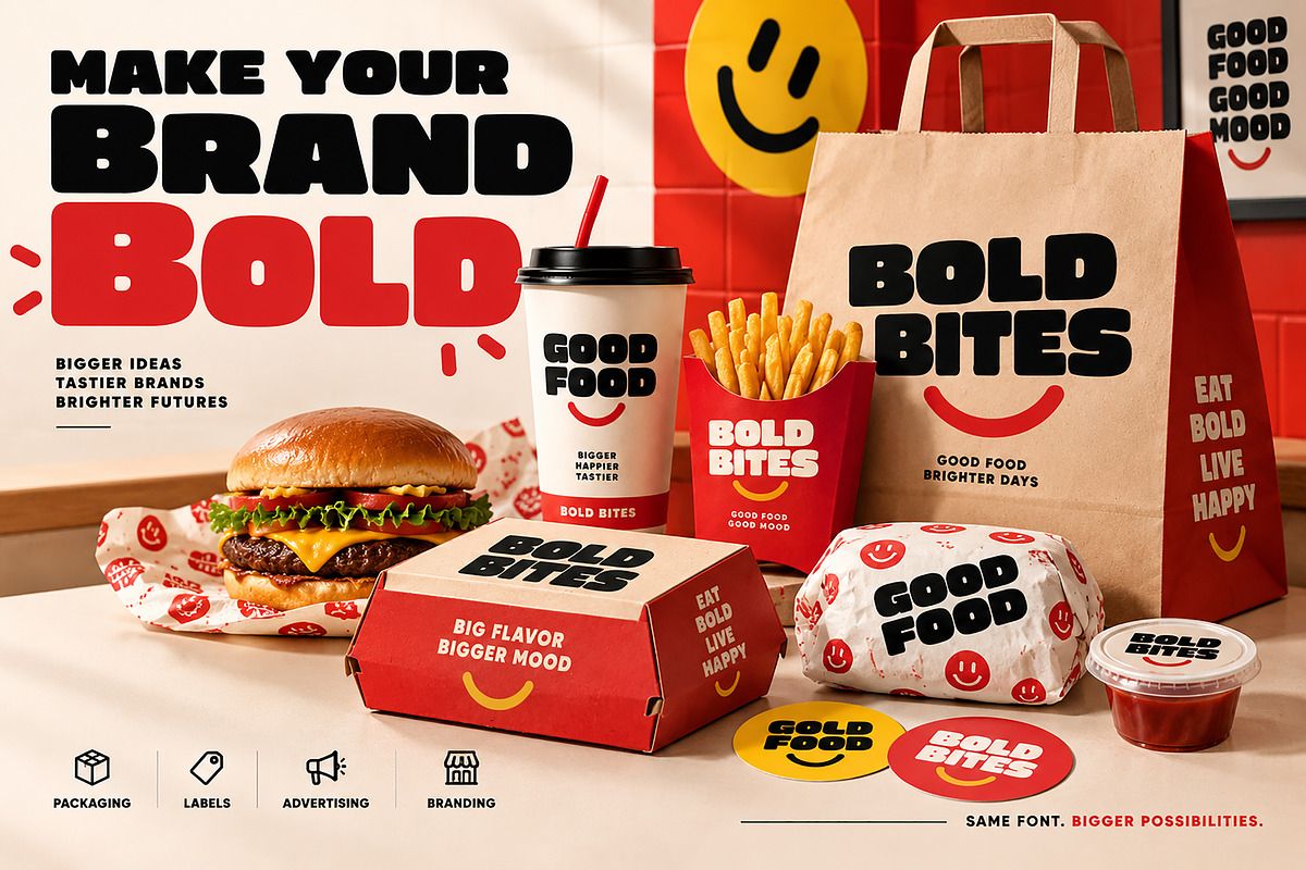 Boldigo — Go Big. Make It Bold., a Script Font by Wow Magic (Photo 3 of 5)