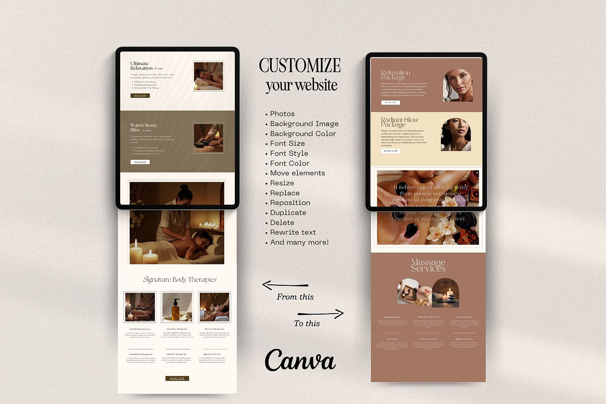 Massage Spa Therapist Booking Website preview 7