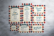 Playful Wedding Invitation Suite, a Flyer Template by The Good Store (Thumbnail 1 of 4)