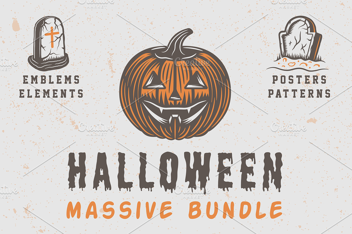 Halloween Massive Bundle, a Branding & Logo Template by AkimD (Photo 1 of 16)