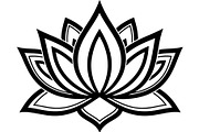 Bold Lotus Flower Silhouette, an Object Graphic by Creativeshirt (Thumbnail 5 of 15)
