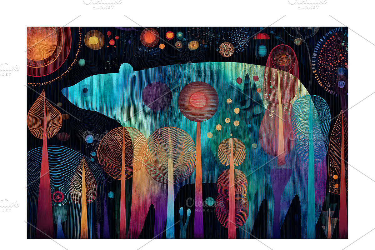 Enod. Enchanted Forest Animal Spirit, an Animal Illustration by milatovar (Photo 10 of 19)