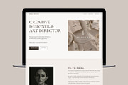 Emma Studio One-Page Carrd Template, a Landing Page Template by PixaSquare (Thumbnail 1 of 4)