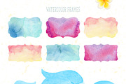 Tropical Watercolor Flowers Bundle, an Illustration by Watercolor Nomads (Thumbnail 12 of 13)
