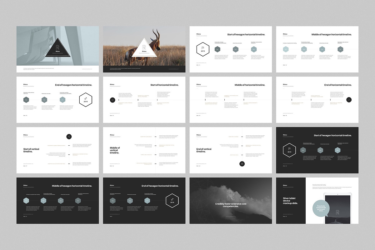 Rhino Keynote Presentation Template, a Presentation Template by Goashape Studio (Photo 7 of 9)