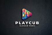 Cubic Play Button Logo, a Branding & Logo Template by Design_Planet (Thumbnail 2 of 2)