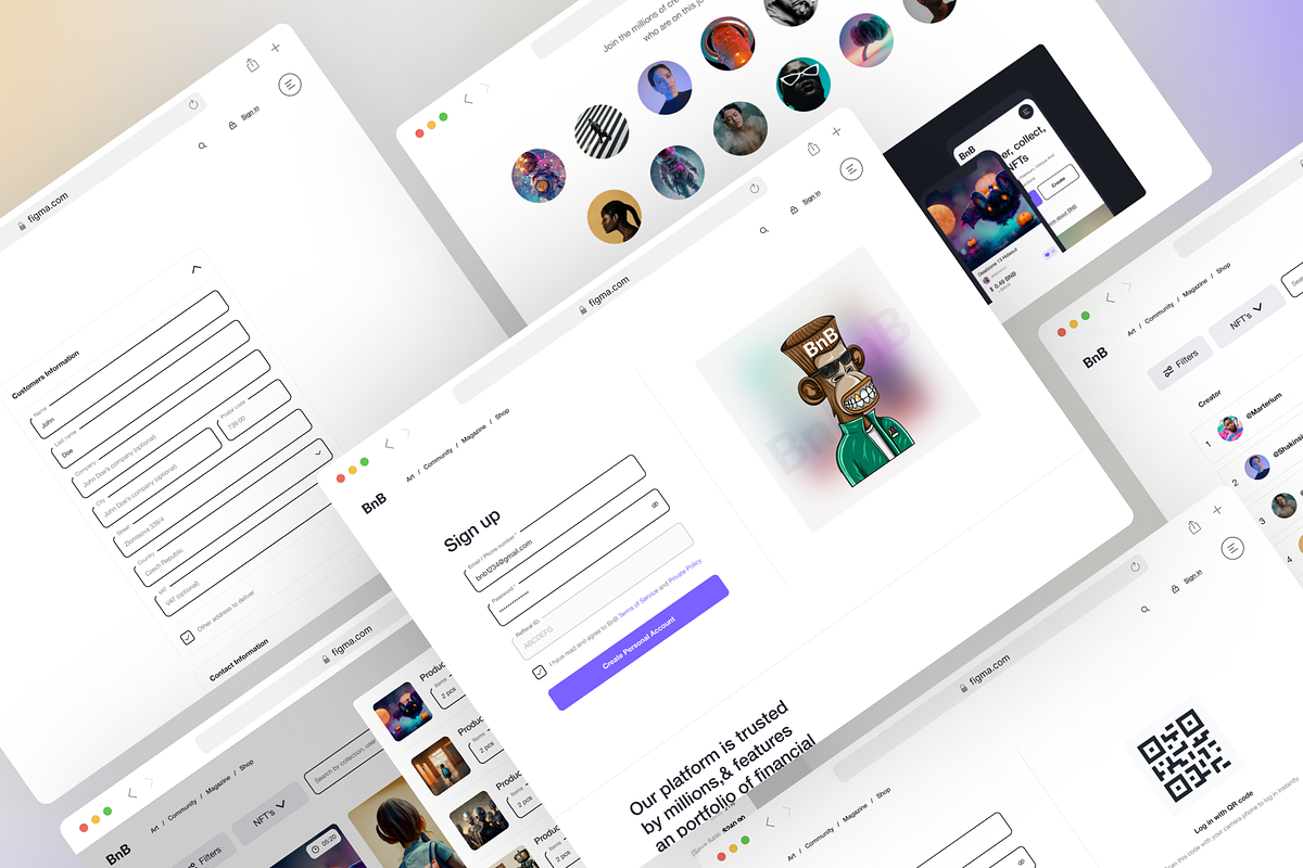 NFT Website, an UI Kit Template by Julia Shagofferova (Photo 7 of 13)
