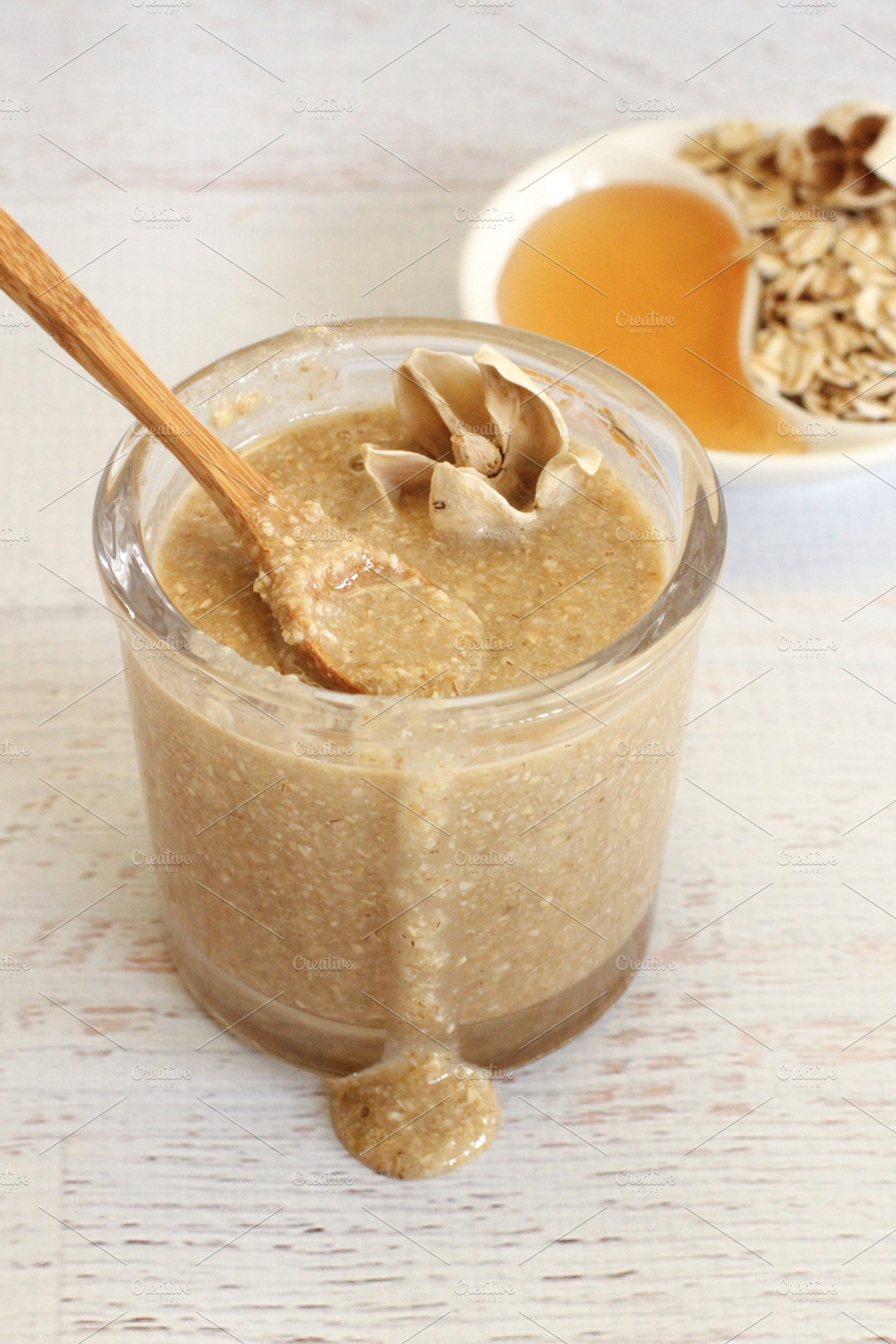 Honey Oatmeal Body Scrub, a Beauty & Fashion Photo by Imagefountain Photos