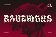 CS Ravemous – Black Metal Font, a Blackletter Font by Craft Supply Co. (Thumbnail 1 of 8)