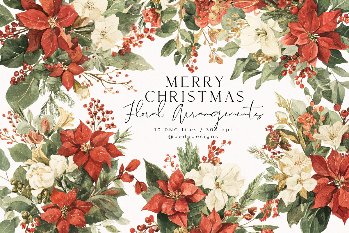 Merry Christmas Collection, a Seasonal Illustration by PeDe Designs (Photo 17 of 31)