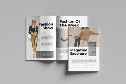 Magazine Landscape Brochure Mockup, a Books & Magazine Mockup by MoGraphic2