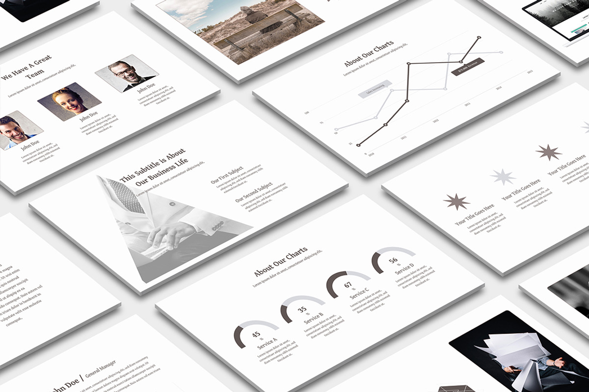 10 Powerpoint Bundle, a Presentation Template by PreFactory (Photo 4 of 11)