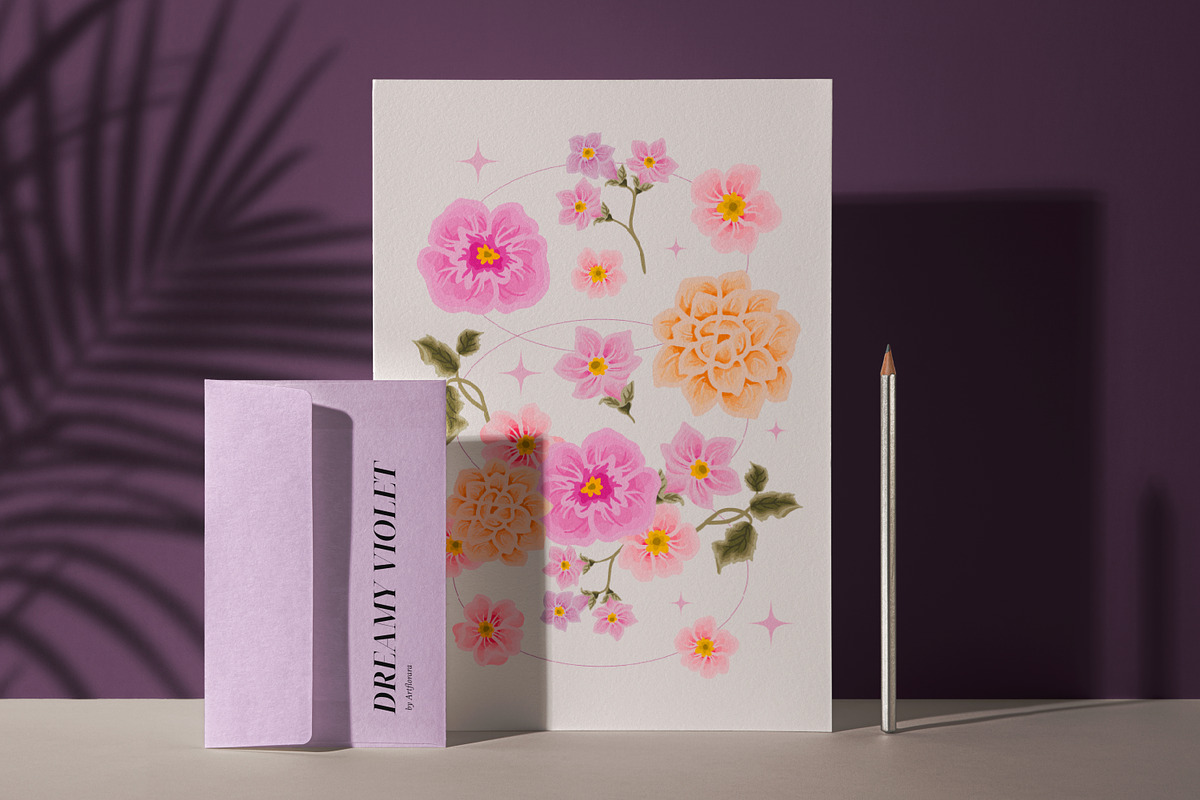 DREAMY VIOLET - Flower Collection, an Object Graphic by Artflorara (Photo 8 of 12)