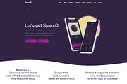 Spacey – HTML App Landing Page, a Bootstrap Template by DesignWP (Thumbnail 1 of 7)