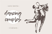 Illustrations of dancing couples, a Healthcare Illustration by TheMountBirdStudio (Thumbnail 1 of 2)