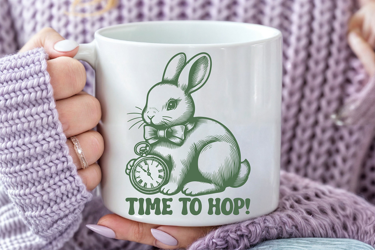 Timeless Bunny Graphic Style, an Illustration by Pixels.Craft (Photo 2 of 7)