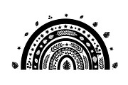 Boho Rainbow Silhouette Bundle, an Illustration by yasushie (Thumbnail 29 of 31)