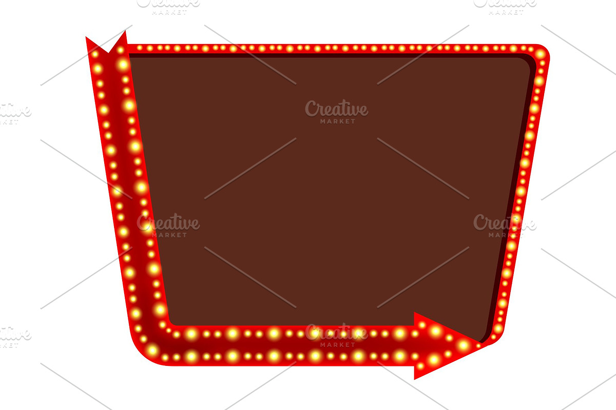 Retro Marquee Sign Frames Clipart, an Illustration by Stellalunarts (Photo 2 of 3)