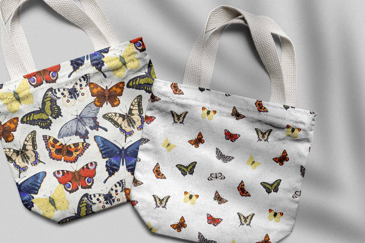 Vintage butterflies seamless pattern, a Pattern Graphic by Good Studio (Photo 6 of 8)