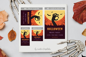 Halloween Poster Party Template