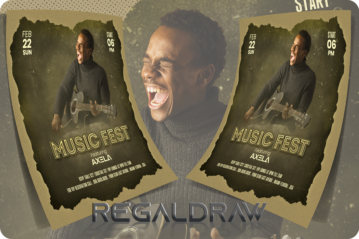 Music Festival Flyer, a Flyer Template by regalDRAW (Photo 2 of 4)