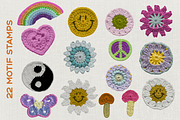Crochet Brushes for Procreate, a Brush Add-On by Dear Darling Design (Thumbnail 5 of 12)