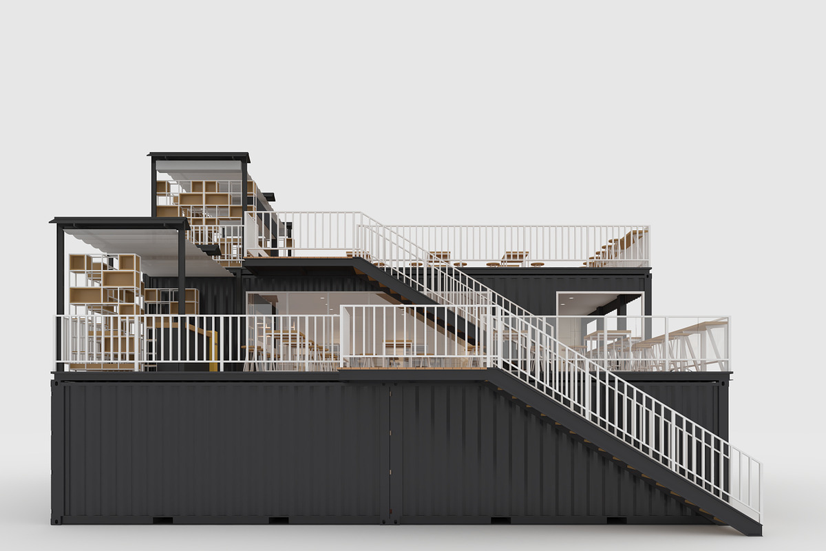 3D Model Container Cafe 9, an Architecture 3D Model by SR 3D Visual (Photo 6 of 23)