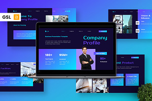 Company Profile - Business GSL, a Presentation Template by Deepslide Studio