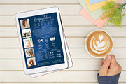 One Page Media Kit in Navy Blue [B], a Templates & Theme by ProductiveandFree (Thumbnail 9 of 11)