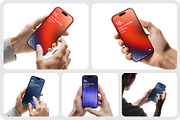 Holding iPhone 16 Pro Max Mockup, an iPhone Mockup by RamStudio2 (Thumbnail 2 of 8)