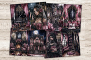 Halloween Junk Journal Paper, a Person Illustration by GlamArtZhanna (Thumbnail 3 of 10)