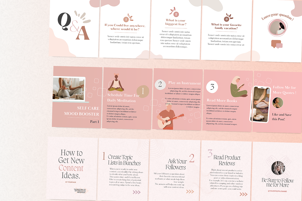 Canva Instagram Carousel Template, a Social Media Template by PittaFinePrint (Photo 6 of 10)
