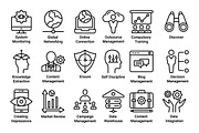 Data Management, an Outline Icon by Color Cubes (Thumbnail 4 of 5)