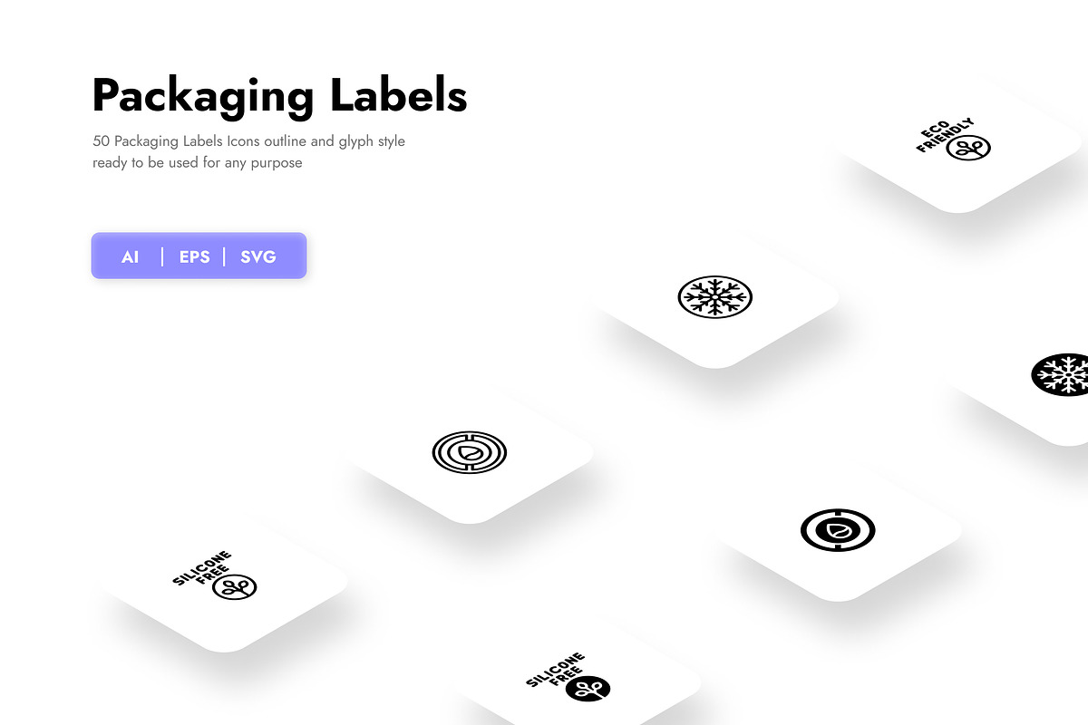 Packaging Labels Icons, a Duotone Icon by HacaStudio (Photo 1 of 3)
