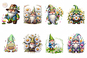 Spring Gnome and Daisy PNG Clipart., a Person Illustration by KennedyStudio (Thumbnail 2 of 5)