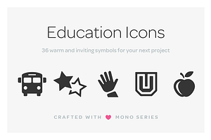 Mono Icons: Education