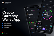 Crypto Currency Wallet App, an App Template by UI App&Web, Dashboard (Thumbnail 1 of 2)