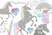 Magical Unicorns, Einhorn, Silver, an Illustration by Mia's Graphic Design (Thumbnail 4 of 10)