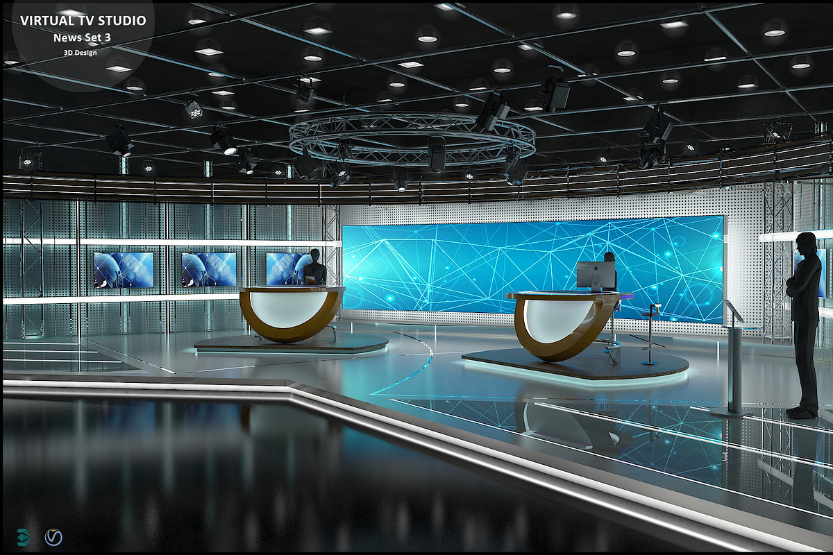 TV Studio Collection Vol 6 - 2 PCS, an Architecture 3D Model by akerStudio (Photo 79 of 98)
