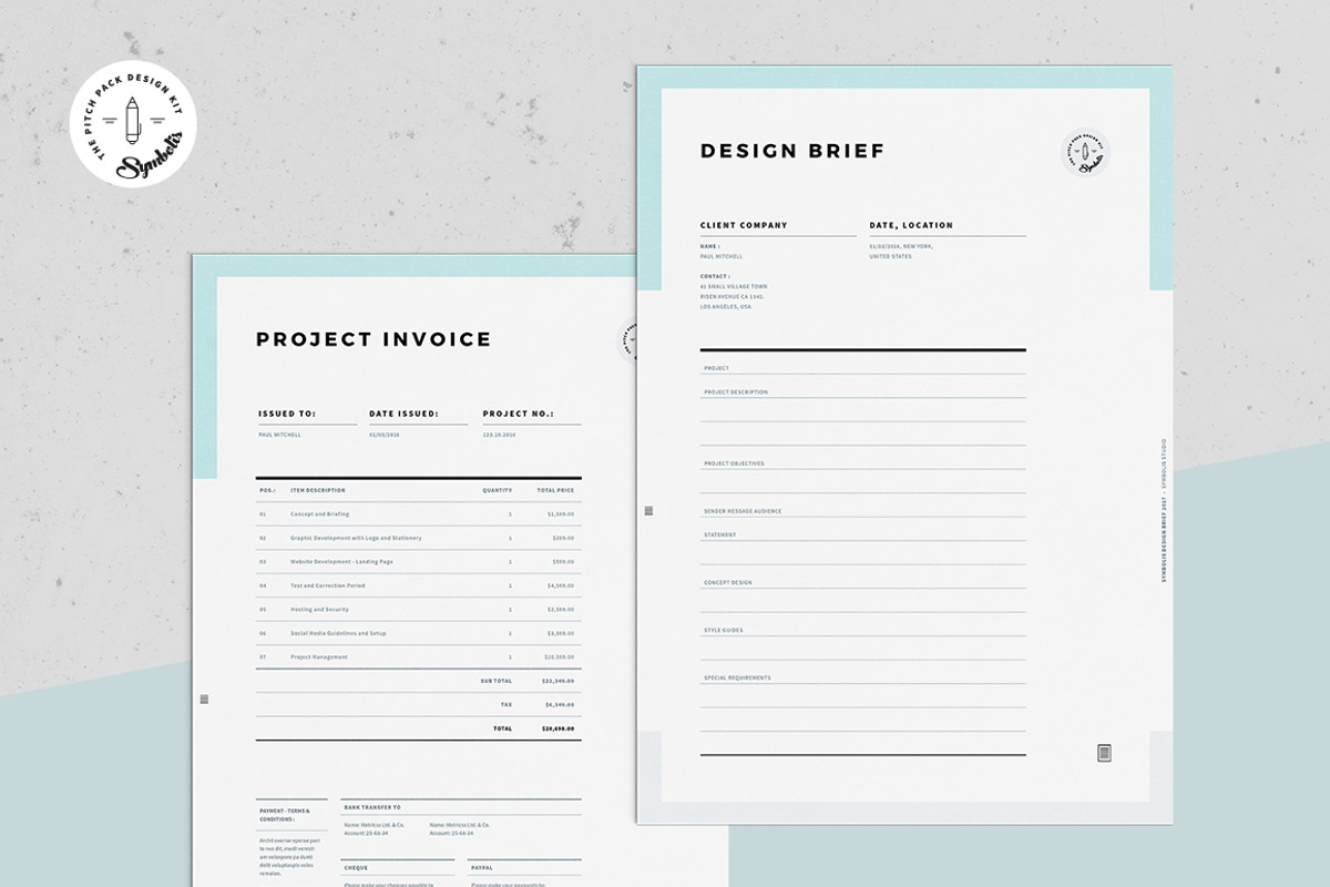 Brief - Estimation - Invoice, a Stationery Template by Egotype (Photo 4 of 6)