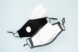 Reusable antiviral masks