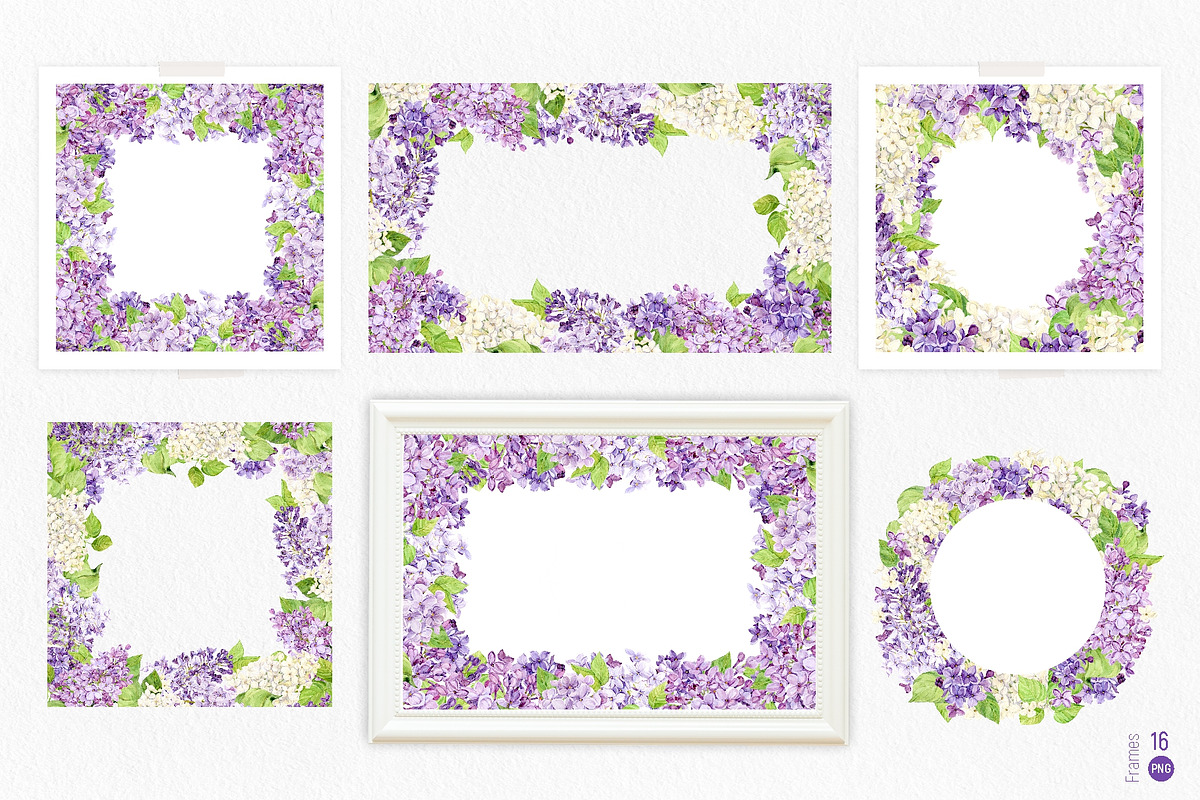 Lilac. Watercolor set., an Illustration by Tata Pilip (Photo 8 of 21)
