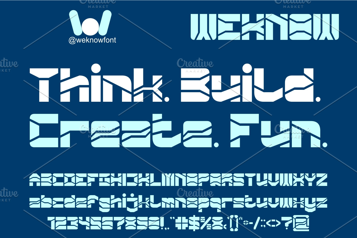 Zero Divide font, a Sans Serif Font by weknow (Photo 5 of 8)