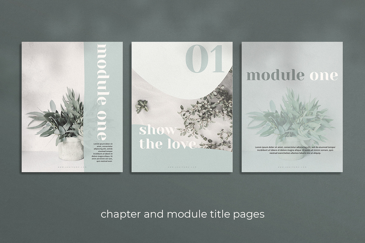 Course Workbook Template for Canva, a Templates & Theme by Miri Campbell